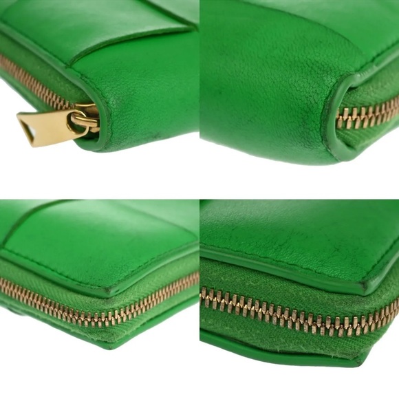 BOTTEGA VENETA CASSETTE ZIP AROUND WALLET PARAKEET - Picture 7 of 14